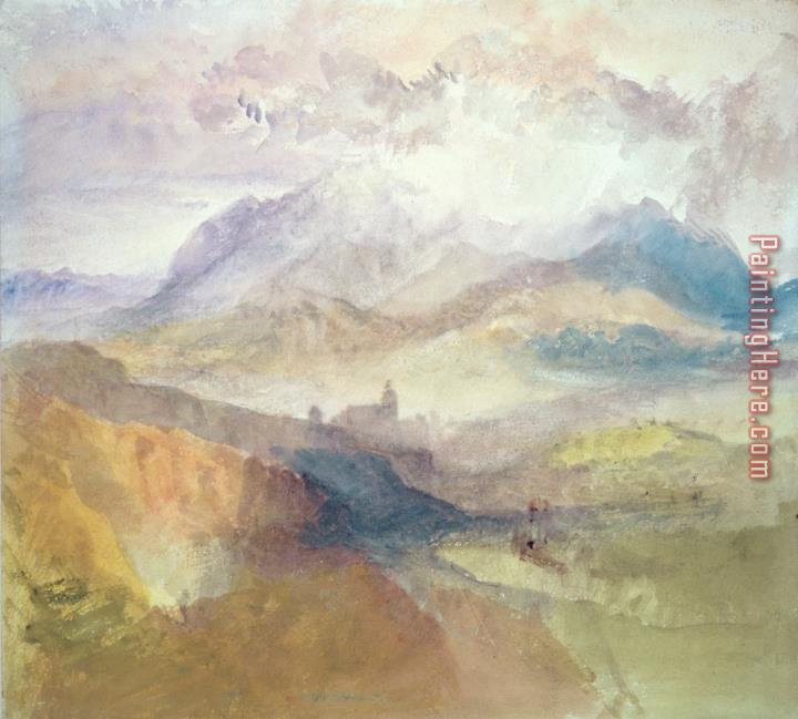 Joseph Mallord William Turner View Along An Alpine Valley Possibly The Val D'aosta